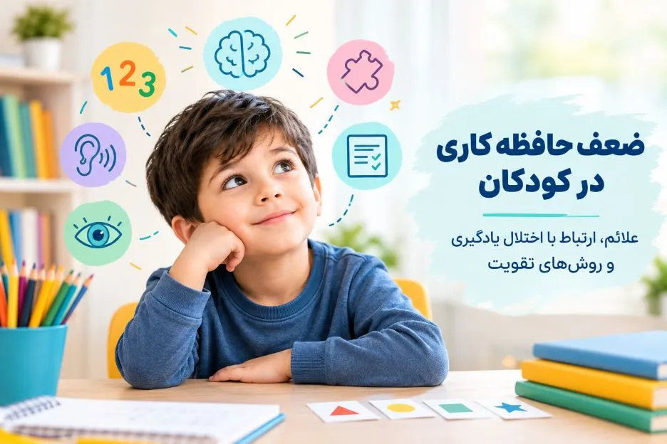 ضعف حافظه کاری در کودکان و ارتباط آن با یادگیری، توجه و تمرکز